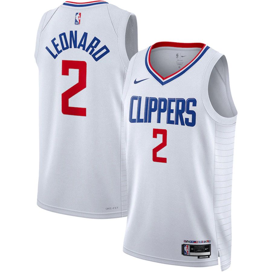 Men Los Angeles Clippers #2 Kawhi Leonard Nike White Association Edition 2022-23 Swingman NBA Jersey->los angeles clippers->NBA Jersey